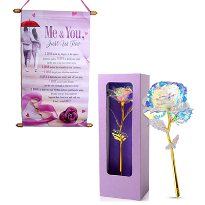 "Love Scroll Message -08 -code007,Rose with Lighting code 997 -10 - Click here to View more details about this Product